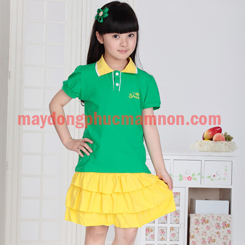 May đồng phục bé gái | May dong phuc be gai